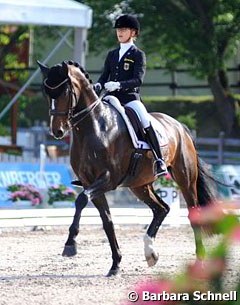 German junior team rider Hannah Erbe on Carlos