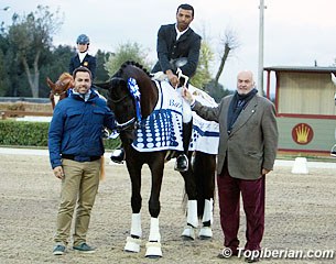 Enrique Brewah Junior and Dynamic Dave won the national 4-year old preliminary test