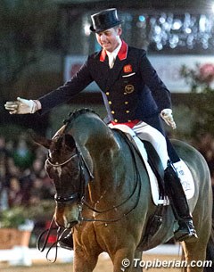 Carl Hester and Nip Tuck at the 2015 CDI Barcelona :: Photo © Top Iberian