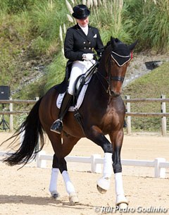 Cornelia Dyhr and Fabius at the 2015 CDI Biarritz :: Photo © Rui Pedro Godinho