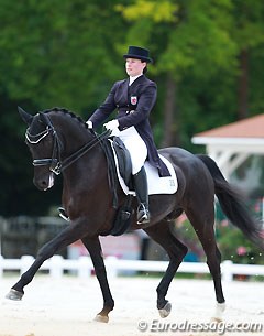 Luxembourg's Diana Erpelding on Woltair at the 2015 CDI Compiegne :: Photo © Astrid Appels