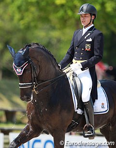 Japanese Kazuki Sado on the Belgian warmblood Bellissimo