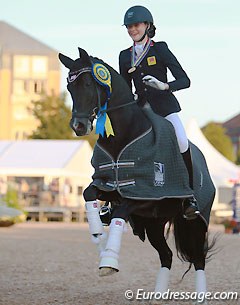 Clare Hole on Rembrandt DDH at the 2015 European Pony Championships in Malmo, Sweden :: Photo © Astrid Appels