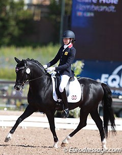 Clare Hole and Rembrandt at the 2015 European Pony Championships :: Photo © Astrid Appels