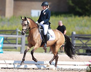 Croatian Vanda Ljolje on the Belgian bred German riding pony Ashen Dew Drop