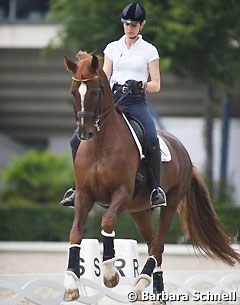 German born but riding for Finland, Kristina Böckmann on Der Kleine Lord