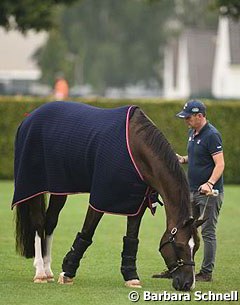 Groom Alan Davies with Valegro