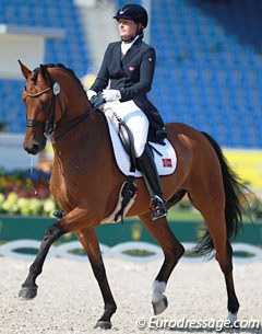 Anne Lene Holmen and Rainbow Dancer at the 2015 European Championships :: Photo © Astrid Appels