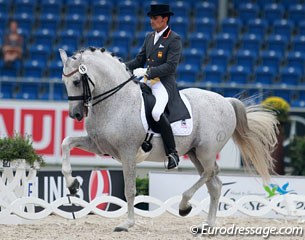 Jose Antonio Garcia Mena and Norte at the 2015 European Championships :: Photo © Astrid Appels