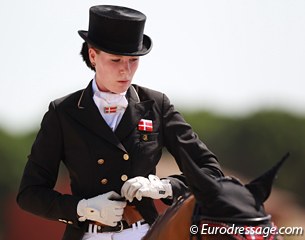 Danish Maja Andreasen getting ready for her freestyle