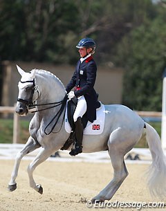 Rebecca Edwards and Ufano at the 2015 European Young Riders Championships :: Photo © Astrid Appels