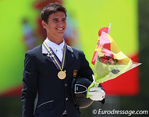 Kur gold for Spain: Juan Matute Guimon wins the freestyle at the 2015 European Junior Riders Championships