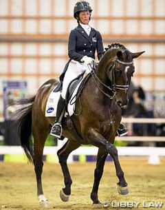 Penny Castle and Magnus Spero at the 2015 New Zealand Dressage Championships :: Photo © Libby Law