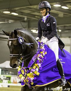 Penny Castle and Magnus Spero won the 2015 New Zealand Dressage Championships :: Photo © Libby Law