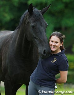 Emma Jane Blundell with one of her top broodmares Tia Roma at Mount St. John :: Photo © Astrid Appels