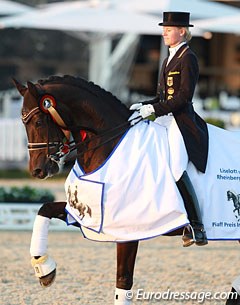 Annabel Frenzen on Cristobal assisted Sanneke Rothenberger and Juliette Piotrowski to win the Under 25 Nations' Cup at the 2015 CDIO Hagen