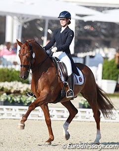 Josefin Gyllensward on Don Angelo (by Danone I x Donnerschwee) at the 2015 CDIO Hagen :: Photo © Astrid Appels