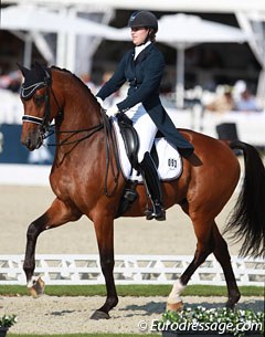 Jill Huybregts and Zamacho Z (by Rousseau) were the highest scoring Dutch pair in the U25 division in Hagen