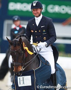 Patrik Kittel and Deja win the Grand Prix for Kur at the 2015 CDI Hagen :: Photo © Astrid Appels