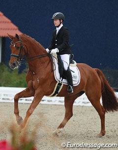 Gergely Pachl and Whispering Beauty at the 2015 CDIO-PJYR Hagen :: Photo © Astrid Appels