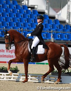 Dutch rider Romy Peijen on her Dutch warmblood Rex (by Jazz x Contango)