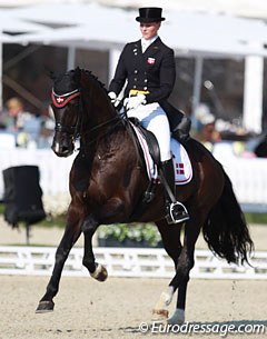 2015 Nordic Baltic Under 25 champion Carina Nevermann Torup on Lykkes De Niros (by De Noir x Sidney)