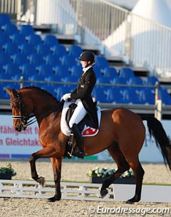 Swiss Philine von Bremen on Richard Davison's 2012 London Olympic Games' ride Artemis (by Florestan)