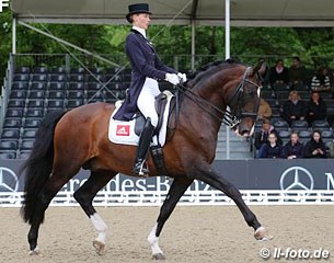 Kathleen Keller on the Brazilian Lusitano Vinheste