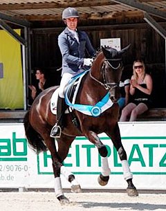 Rudolf Widmann and Rose of Bavaria at the 2015 Bavarian Regional Championships