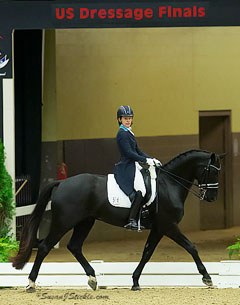 Rachael Hicks and Fabio Bellini at the 2015 U.S. Dressage Finals in Lexington, KY :: Photo © Sue Stickle