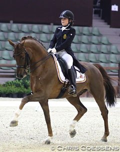 Charlotte Defalque and Botticelli at the 2015 CDI Lier :: Photo © Chris Coessens