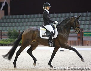 Kristine Moller and Standing O'Vation at the 2015 CDI Lier :: Photo © Chris Coessens
