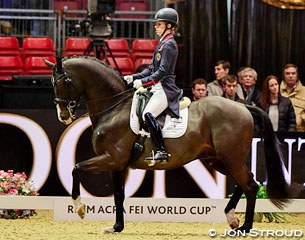 Charlotte Dujardin and Uthopia at the 2015 CDI-W London :: Photo © Jon Stroud