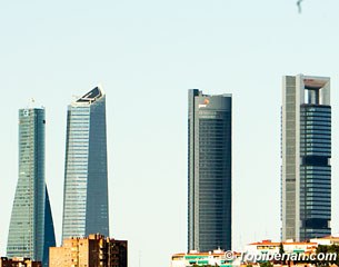 The Madrid skyline