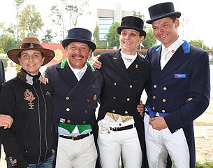 The 2015 Mexican Pan Am Team: Bernadette Pujals, Jose Luis Padilla, Mariana Quintana, Enrique Palacios :: Photo © Castro