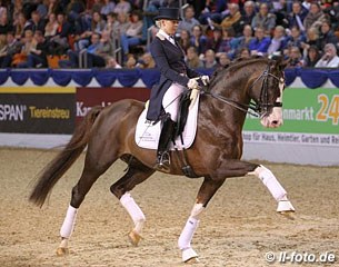 Jessica Andersson on Benicio (by Belissimo M x Velten Third)