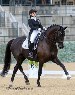 Natalie Pai and Fritz San Tino at the 2015 North American Junior/Young Riders Championships in Lexington, KY :: Photo © Sue Stickle