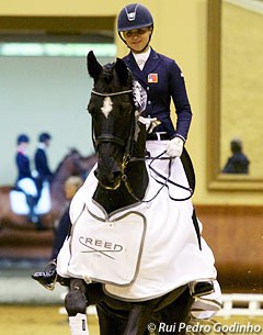 Estelle Wettstein and Friedrich der Grosse win the U25 division at the 2015 CDIO Saumur :: Photo © Rui Pedro Gondinho