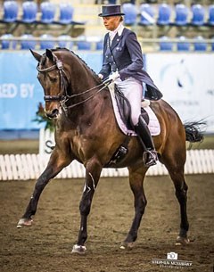 Mary Hanna and Umbro S win the Grand Prix Kur at the 2015 CDI-W Sydney and Australian Championships :: Photo © Stephen Mowbray