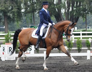 Enrique Palacios and NOH's Wizard at the Pan Am selection trial at Rancho Nodin in Tultepec, Mexico :: Photo © Eugenia de Larrea