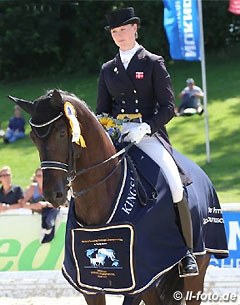Carina Nevermann Torup and Sirikit win the opening class for 7 & 8-year olds in Verden :: Photo © LL-foto