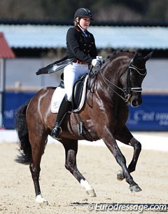 Anna Christina Abbelen and her 2014 European Junior Riders Champion mount Furst on Tour