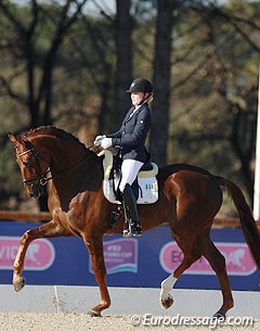 Jeanna Hogberg on the Swedish warmblood Springbank VH (by Skovens Rafael x De Niro) :: Photo © Astrid Appels