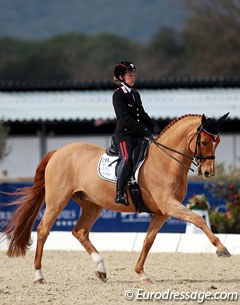 Valentina Truppa on her European Young Riders Champion's horse Chablis which also took her straight to senior Grand Prix level