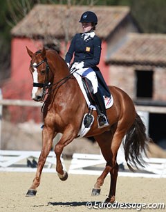 Mercedes Verweij and Zarah at the 2015 CDIO Vidauban :: Photo © Astrid Appels