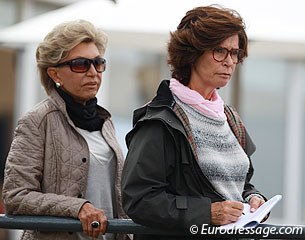 Spanish officials Rosine Fradera and former chef d'equipe Bobby Fernandez de Bobadilla came to watch Garcia Mena on Dragao