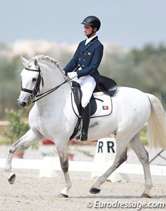 Young rider Gonçalo Diabinho on Uige