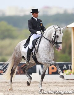 Jose Antonio Garcia Mena and Dragao at the 2015 CDI Vilamoura in Portugal :: Photo © Astrid Appels