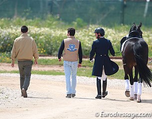 Walking back to the barn