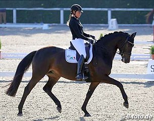 Dorothee Schneider on Zikade, a Trakehner mare by Singolo x Tambour